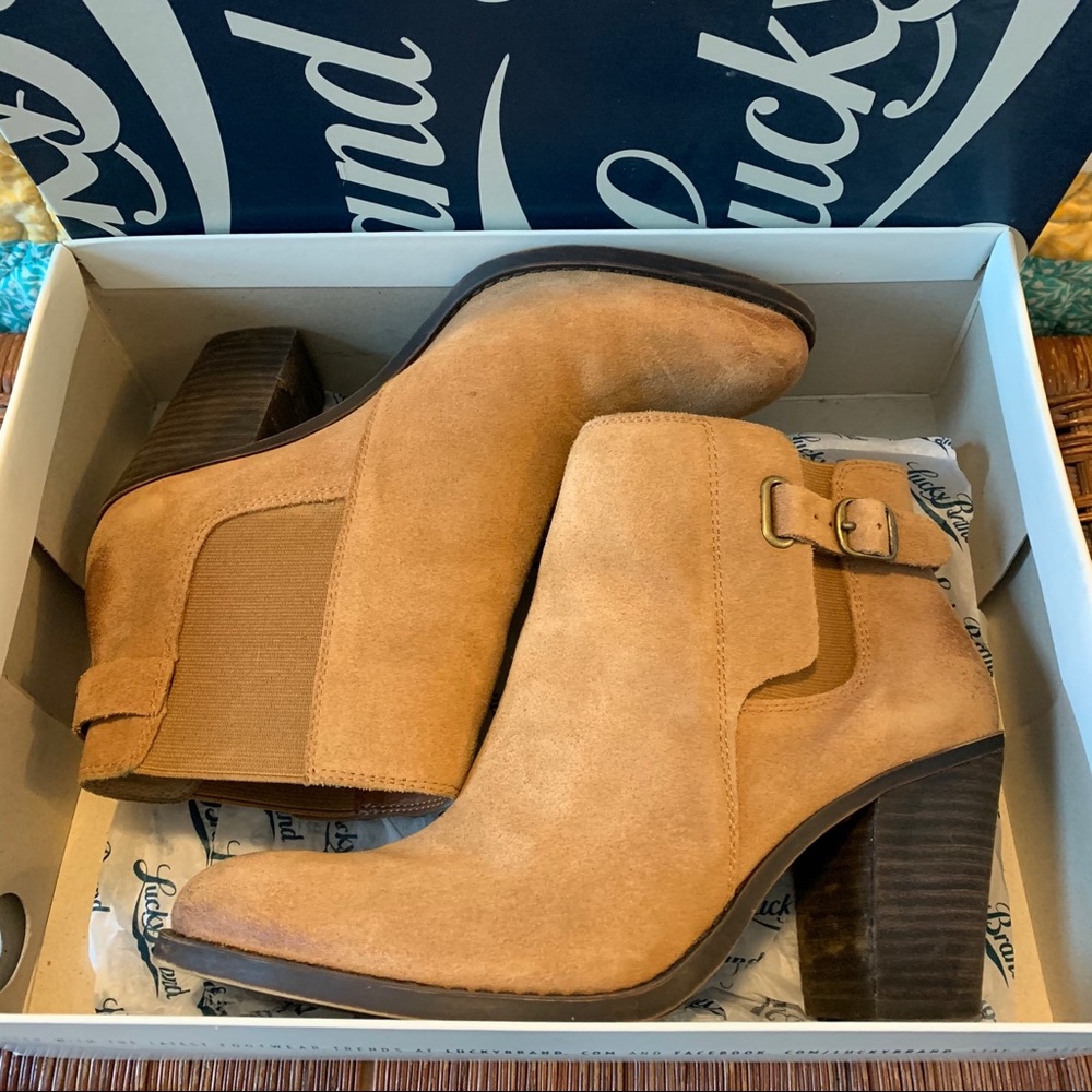Lucky Brand Esperanza suede booties